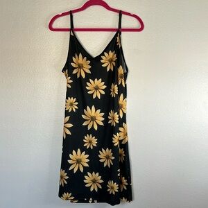 NWOT Amazon Sunflower Yellow Flower Floral Dress sz XL